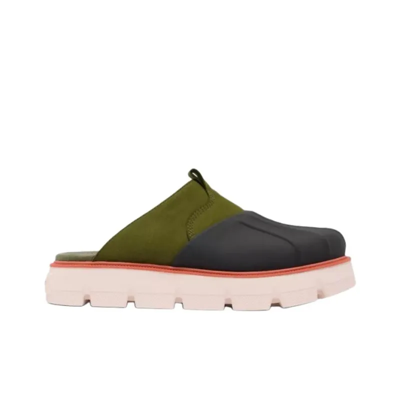 SOREL Rubber Sole Slip Resistant Wrap toe Slippers Women's Green-1