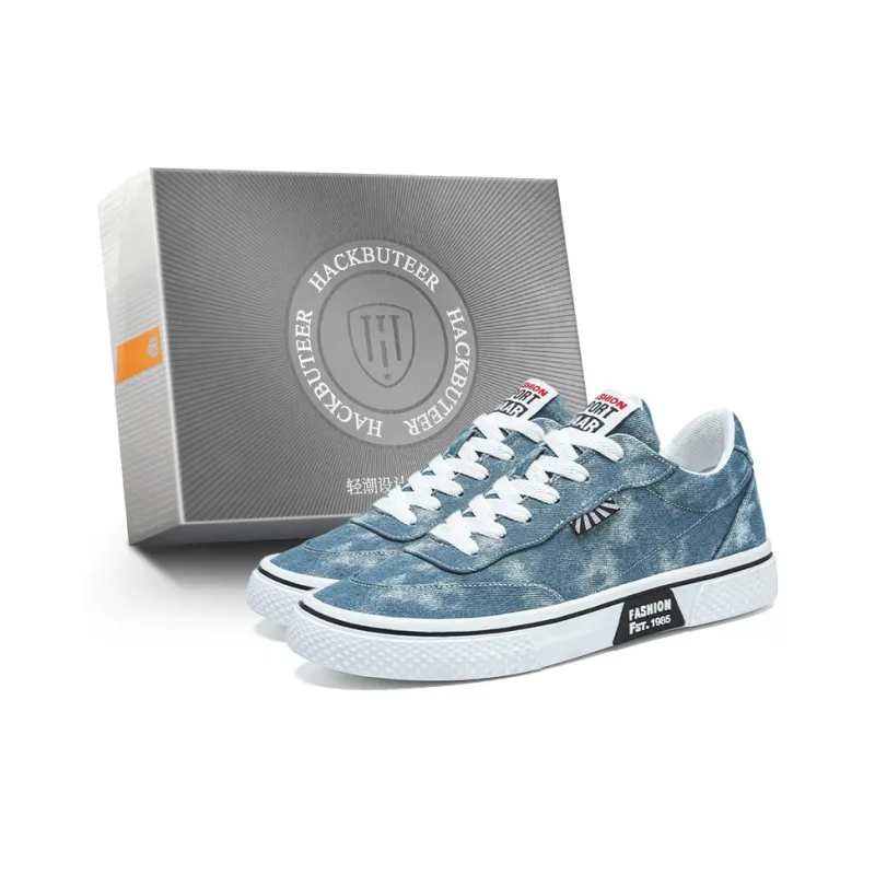 HACKBUTEER Low Top Canvas Shoes Men's Box Included-6