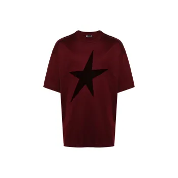 Mugler Star flocked T shirt