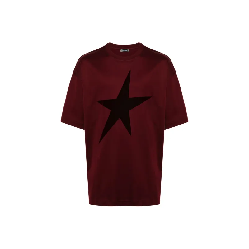 Mugler Star flocked T shirt-0