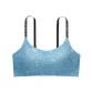 Blue Snowflake Print