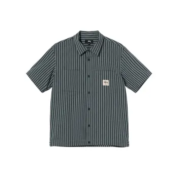 Stussy Shirts Unisex Blue Gray