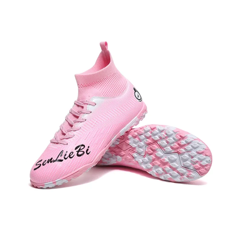 QIUTEXIONG FG Rubber Long Studs TF Rubber Broken Studs Soft Ground Firm Ground Slip Resistant Soccer Shoes Unisex-12