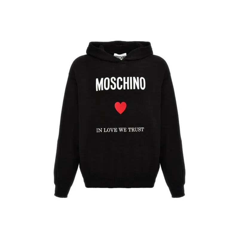 MOSCHINO In Love We Trust Printed Hoodie-0