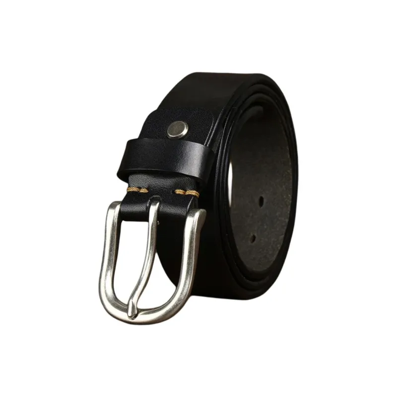 JEANSWEST Cow Leather Belts Men's 3.7CM-0
