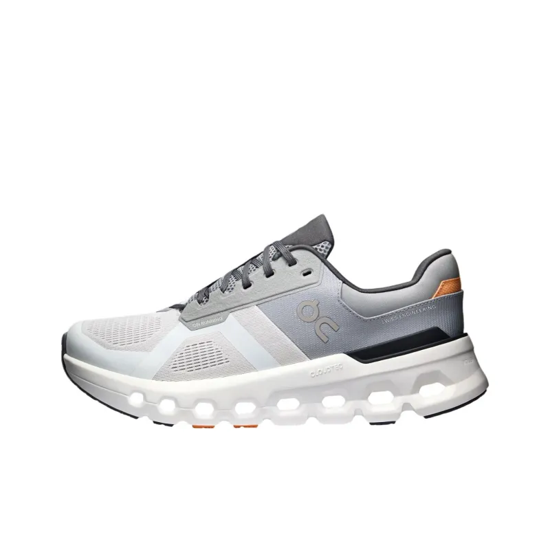 On Cloudrunner 2 Anti Slip Wear Resistant Low Top Casual Running Shoes Men's Greige-0