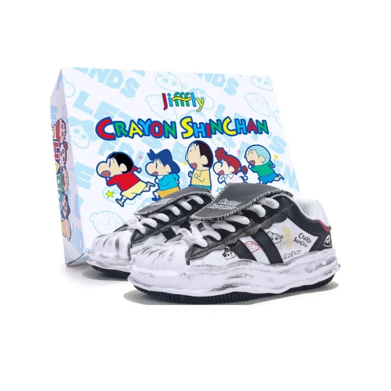 SHINCHAN x Jifffly Coverage Slip Resistant And Abrasion Resistant Low Top Skateboard Shoes Women's-0