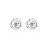 999 Fine Silver-Mobius Stud Earrings