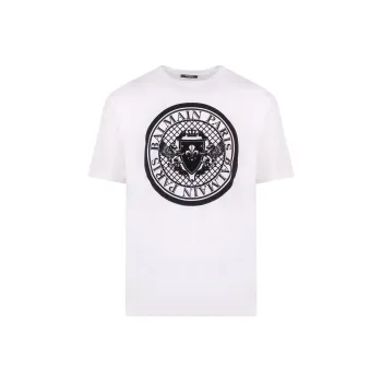 BALMAIN Flocked Coin T-Shirt