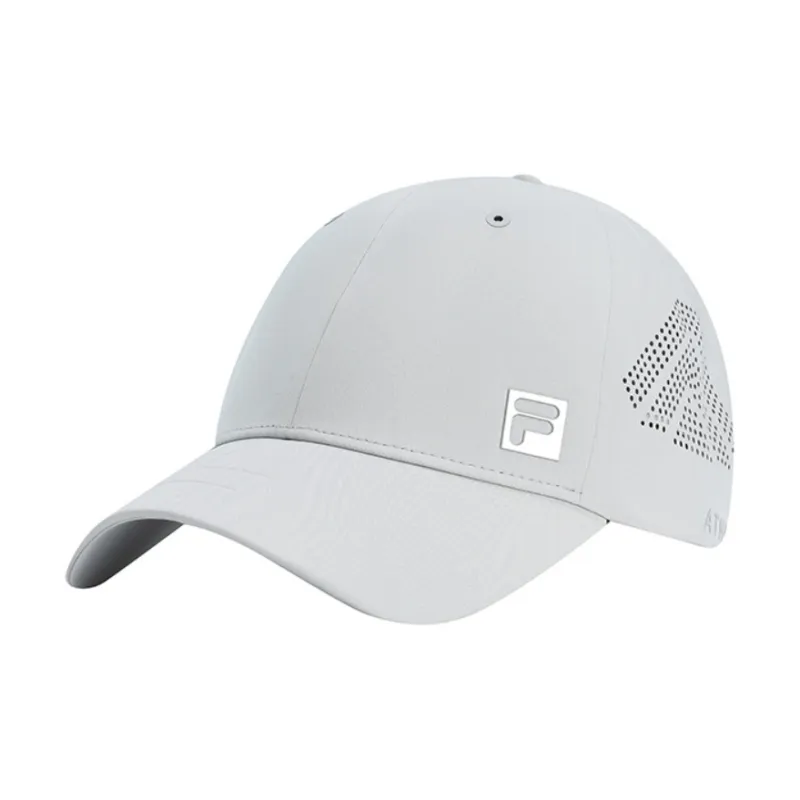 FILA Athletics Polyester Baseball Caps Unisex Moon Silver Gray-1