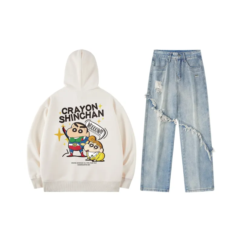 Crayon Shinchan Sweatshirt Set Unisex-37