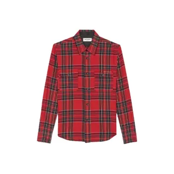 SAINT LAURENT Shirts Men Red