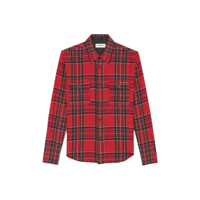 SAINT LAURENT Shirts Men Red-0