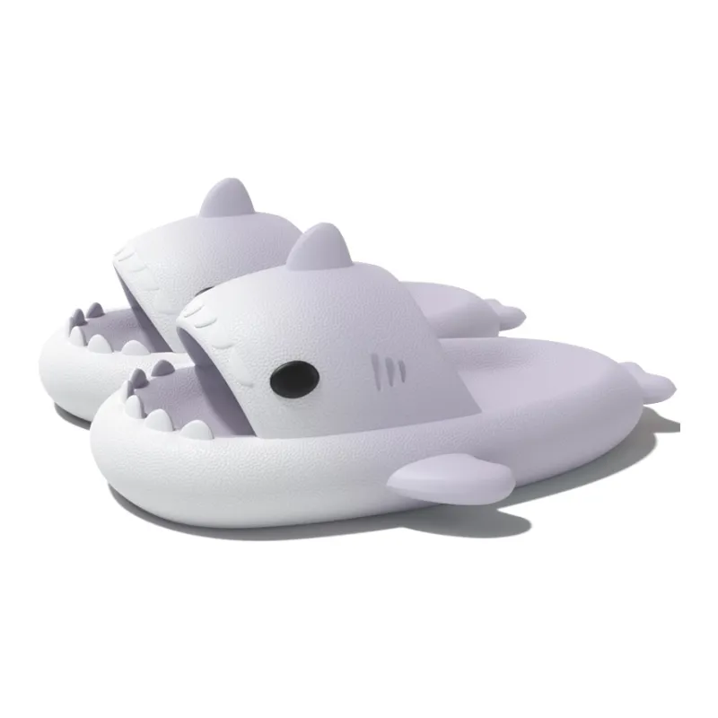 LATE TIME Gradient Shark Slippers For Women's Summer Outerwear, Platform Slip Resistant Indoor Home Slippers, Unisex-4