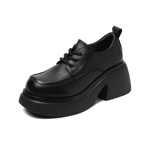 Devanro Chunky Heel High Heels 7.5cm Women's