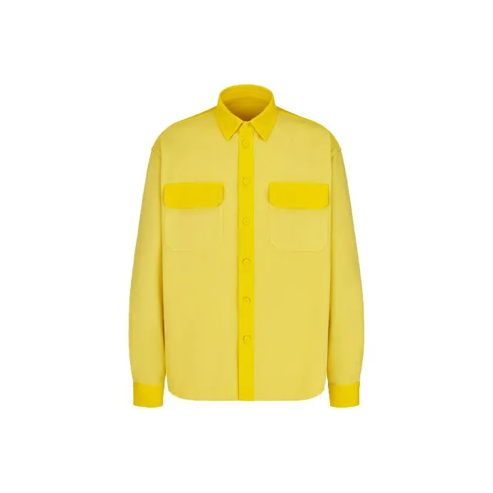 DIOR Quarterly New Products Shirts Men Yellow-0