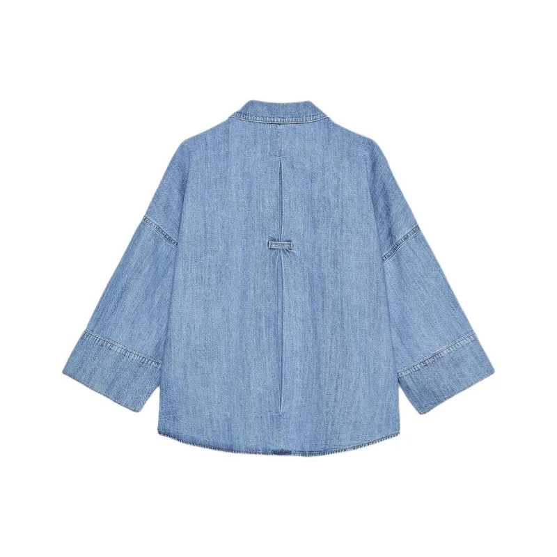 ZARA Shirts Women's Medium Blue-1