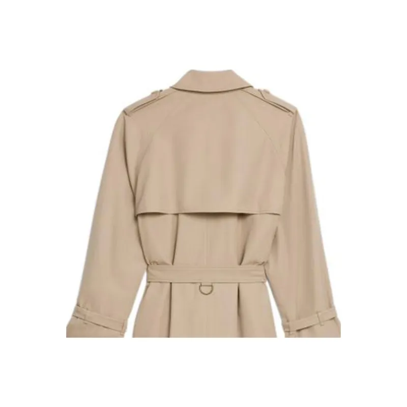 CELINE FW22 Trench Coat Women's Lactose Cream Color-2
