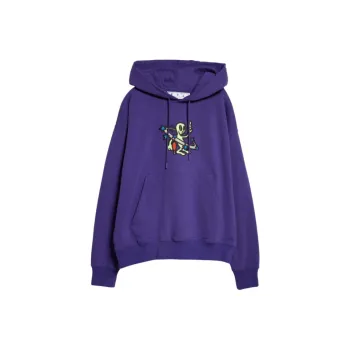 OFF WHITE Sweatshirt, Regular Fit Men's Purple