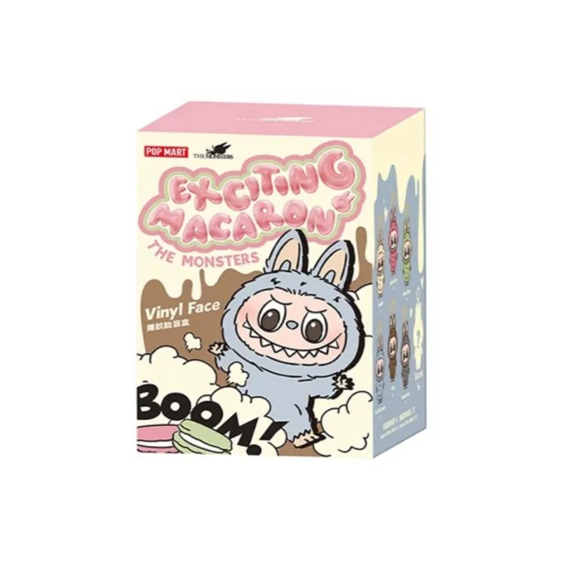 [Modified Doll] POP MART Labubu THE MONSTERS Heartbeat Macaron Collection, Little Chef, Cute Hang Tag Box 17cm-11