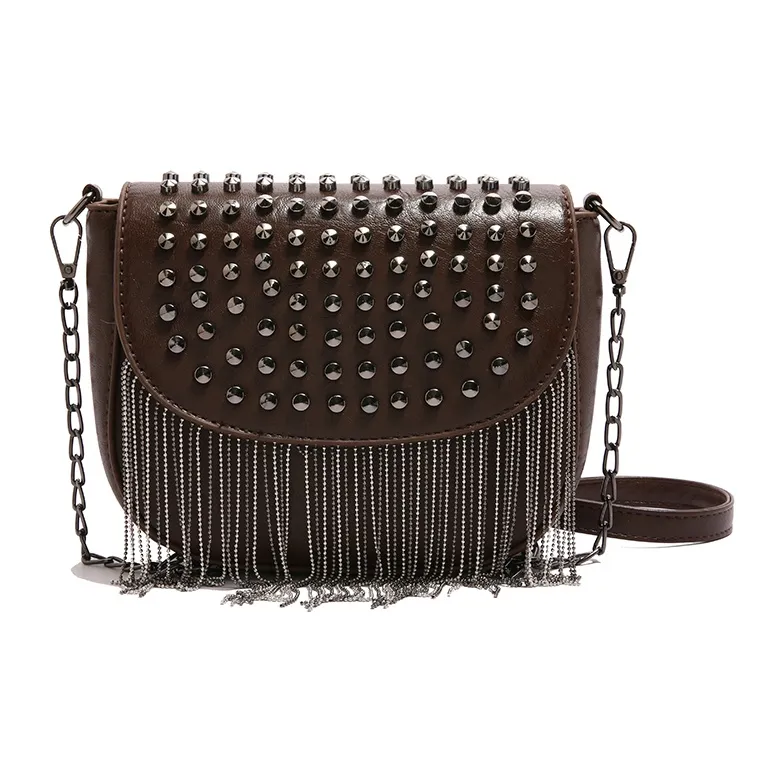 Yalu PU Crossbody Bag, Shoulder Bag Women's Black/White/Coffee/Silver-13