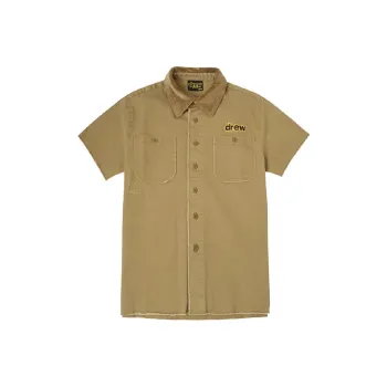 Drew House Letter Logo Series Shirts Unisex Dark Umber