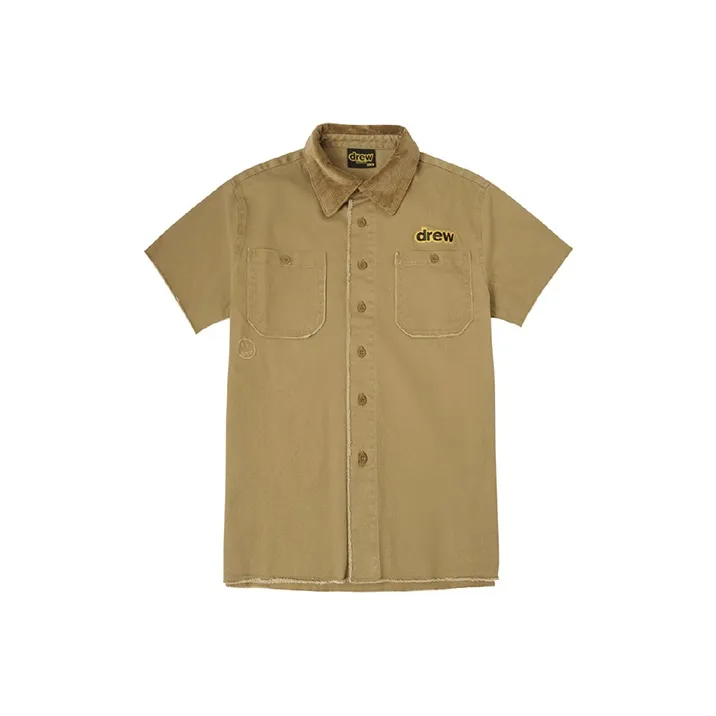 Drew House Letter Logo Series Shirts Unisex Dark Umber-0