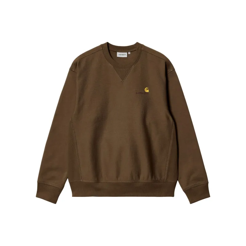 Carhartt WIP American Script Sweatshirt Men's Brown-0