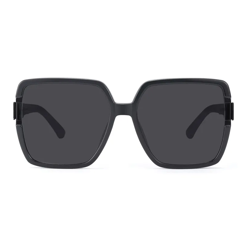 PULAIS TR/Memory Plastic Square Sunglasses Unisex-2