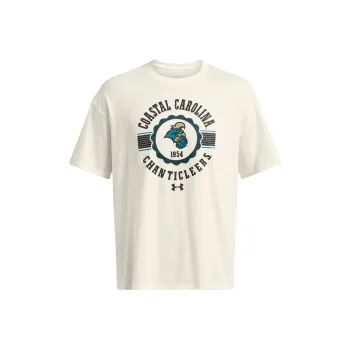 Under Armour CollegiateGameday Heavyweight Performance Cotton Oversized T-Shirt Men's White
