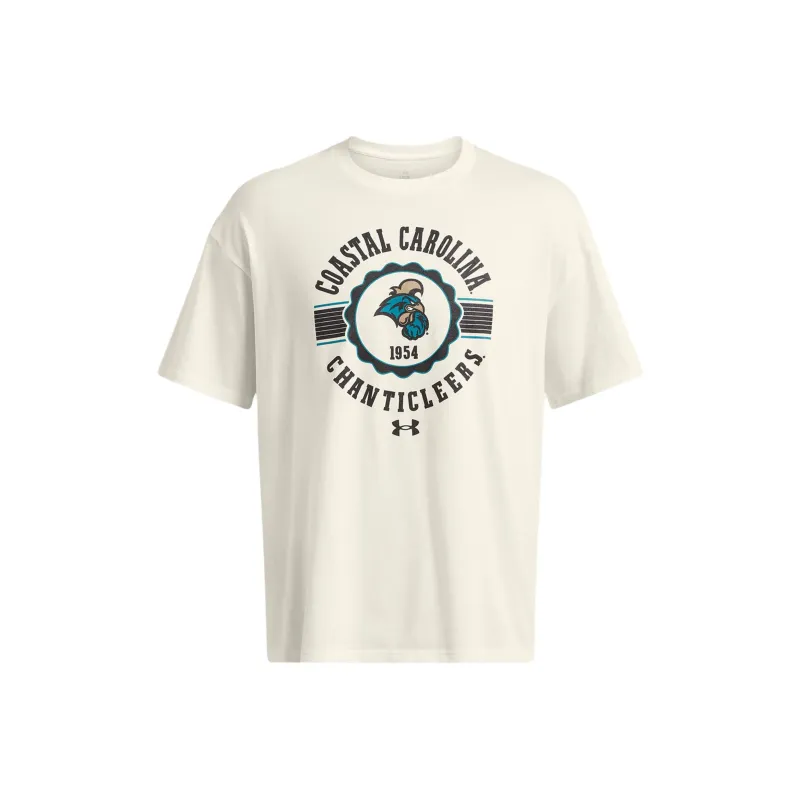 Under Armour CollegiateGameday Heavyweight Performance Cotton Oversized T-Shirt Men's White-0