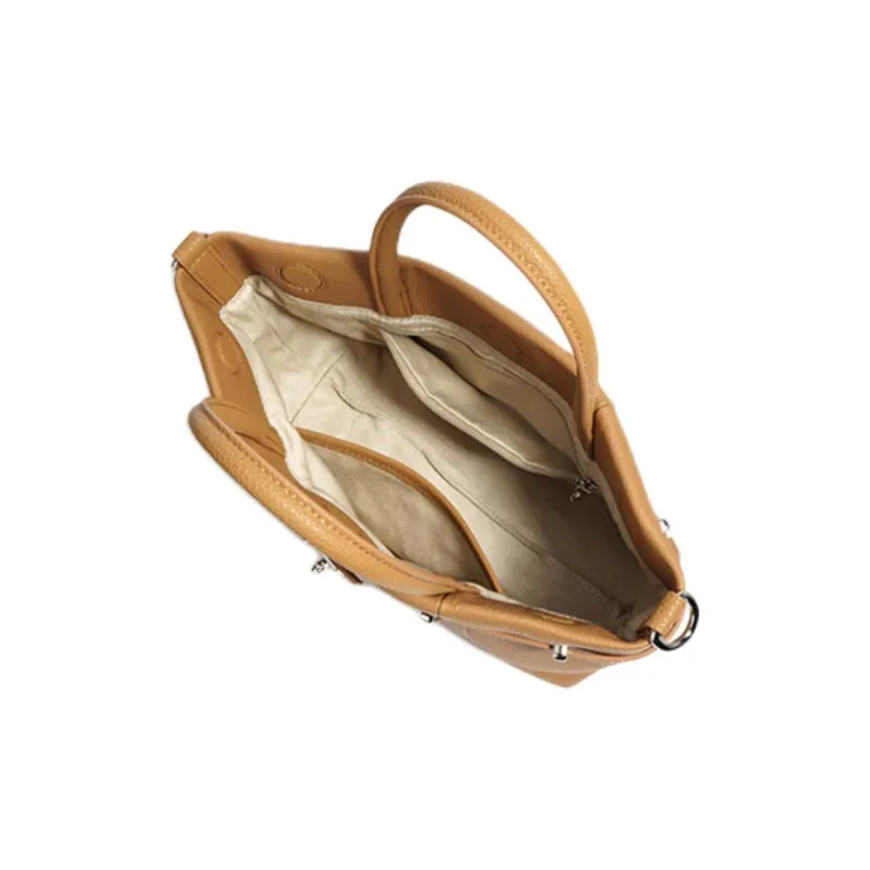 H YXIANG Cow Leather Handbag Regular Women's Multicolor-8