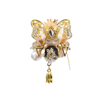 Modified Baby POP MART Cute Bead Hug Collection SP Skullpanda Hug Good Night Gold Egypt Hang Tag Box 10cm