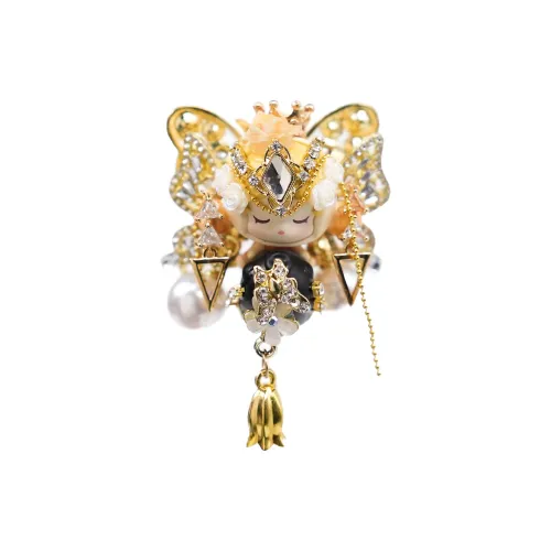 Modified Baby POP MART Cute Bead Hug Collection SP Skullpanda Hug Good Night Gold Egypt Hang Tag Box 10cm