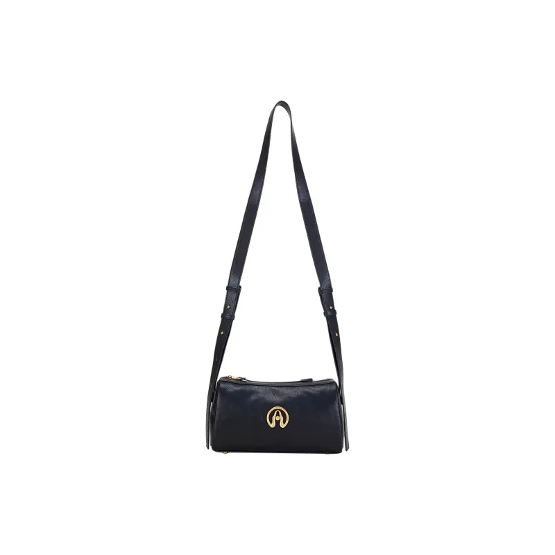 Hush Puppies Sheepskin Shoulder Bag Medium Size Women's Black-1