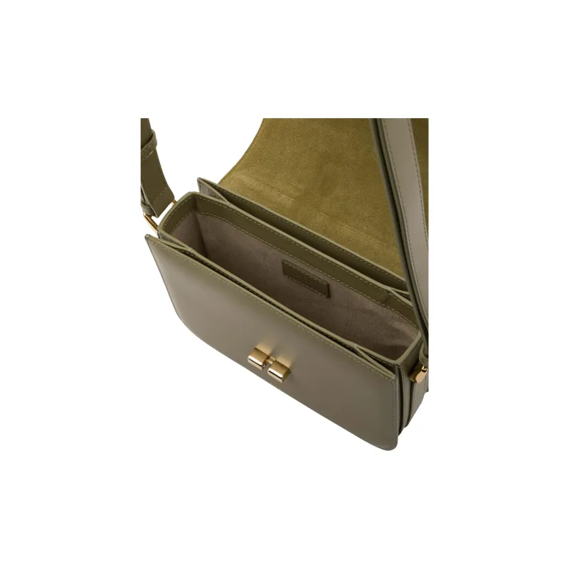 A.P.C Grace Cow Leather Shoulder Bag Trumpets Women's Clay Green-3