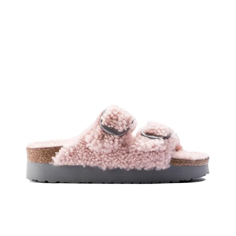 Birkenstock Arizona Big Buckle Shearling Narrow 'Teddy Crystal Rose' Women's-1