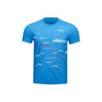 LiNing Badminton Competition Series T-Shirt Unisex Sailboat Blue