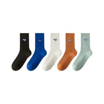 MIIOW Mid Calf Socks Unisex 5 Pack