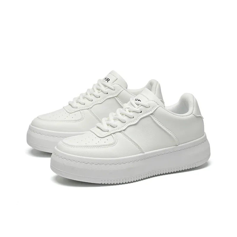 ZHR Platform White Sneakers Wear resistant And Lightweight Low Top Skateboard Shoes Women's-2