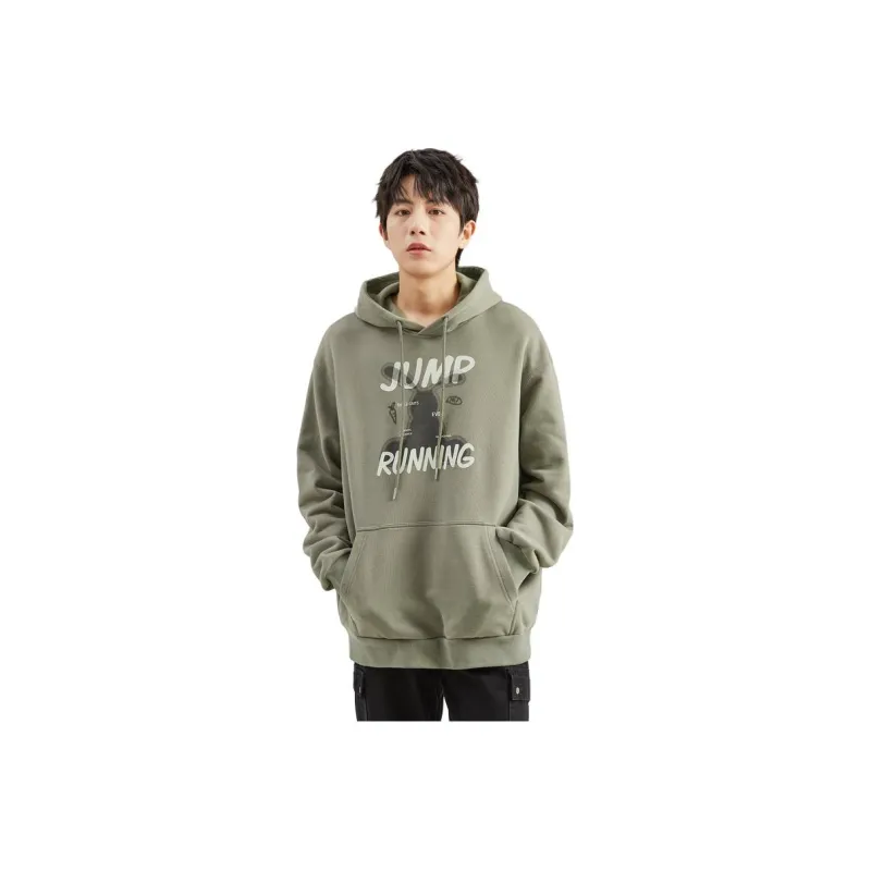 Tonlion Sweatshirt Men's Gray Tea Green-0