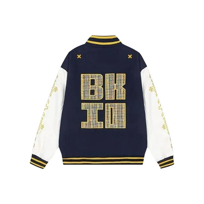 Manekniv Baseball Jacket Unisex Navy Blue-1