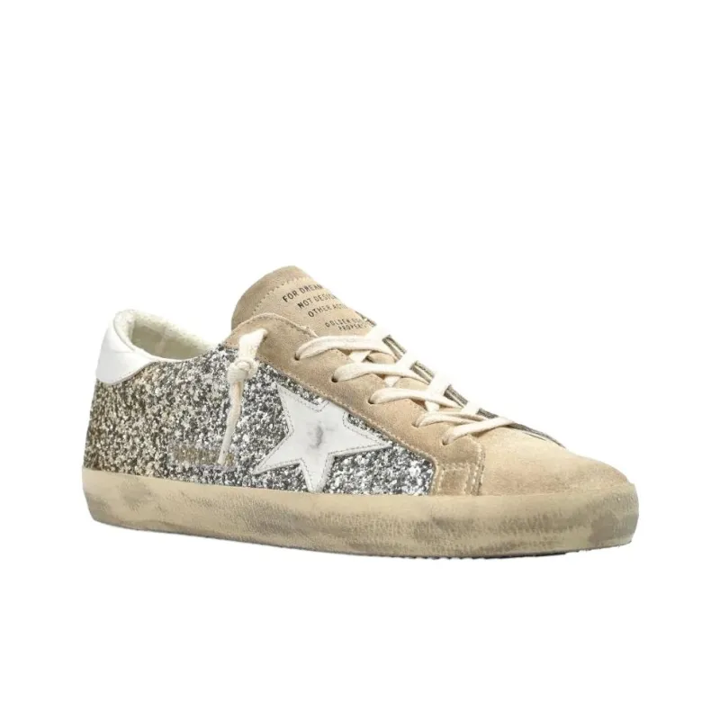 Golden Goose Super Star Low Top Skateboard Shoes Women's Light Umber-2
