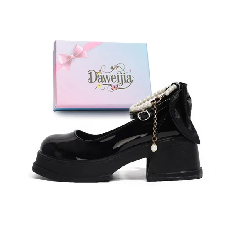 Dawei's House Chunky Heel High Heels Women's Gift Box Set-5