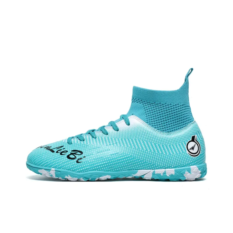 QIUTEXIONG FG Rubber Long Studs TF Rubber Broken Studs Soft Ground Firm Ground Slip Resistant Soccer Shoes Unisex-14