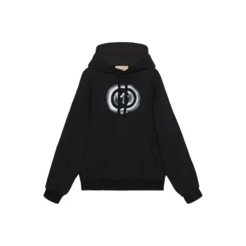 GUCCI Logo Printed Drawstring Hoodie
