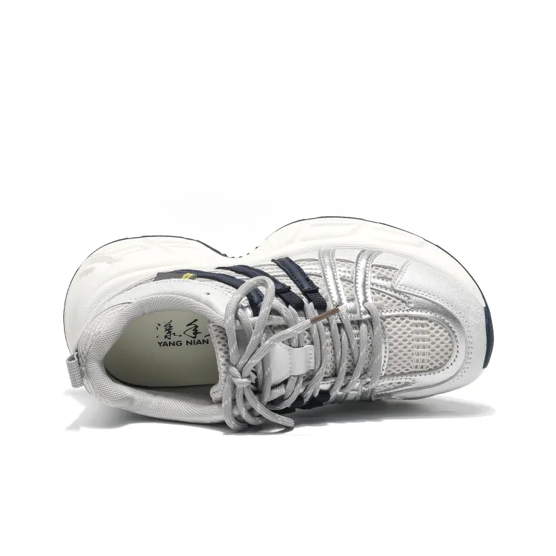 Yang Nianhua Cushioning, Slip Resistant, And Abrasion Resistant Low Top Chunky Sneakers Women's-3