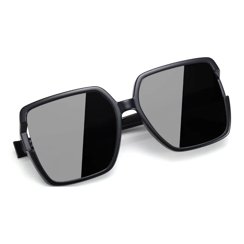 PULAIS TR/Memory Plastic Square Sunglasses Unisex-1