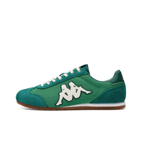 Kappa O.Lite70 Back to Back Anti Slip Wear Resistant Low Top Skateboard Shoes Unisex Green White