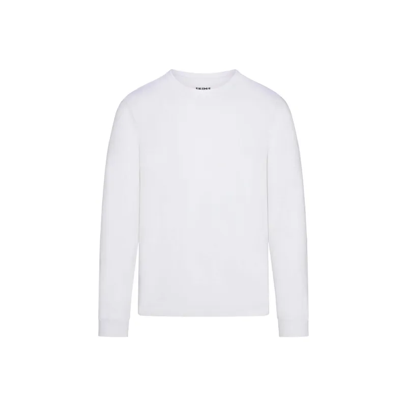 SKIMS MENS CLASSIC LONG SLEEVE T SHIRT T Shirt Men's CHALK/Chalk-0